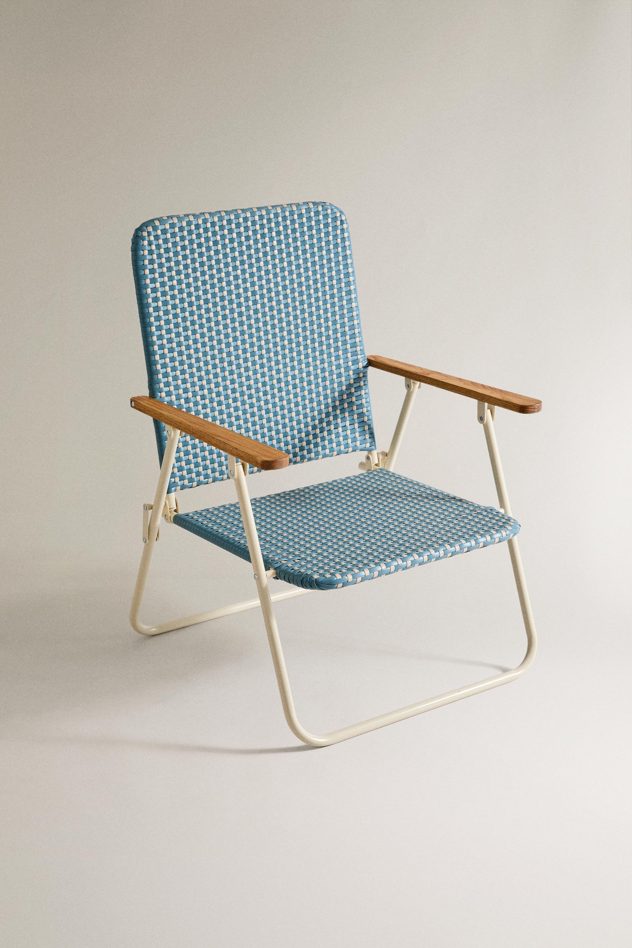CHAISE DE PLAGE ACCOUDOIRS BOIS